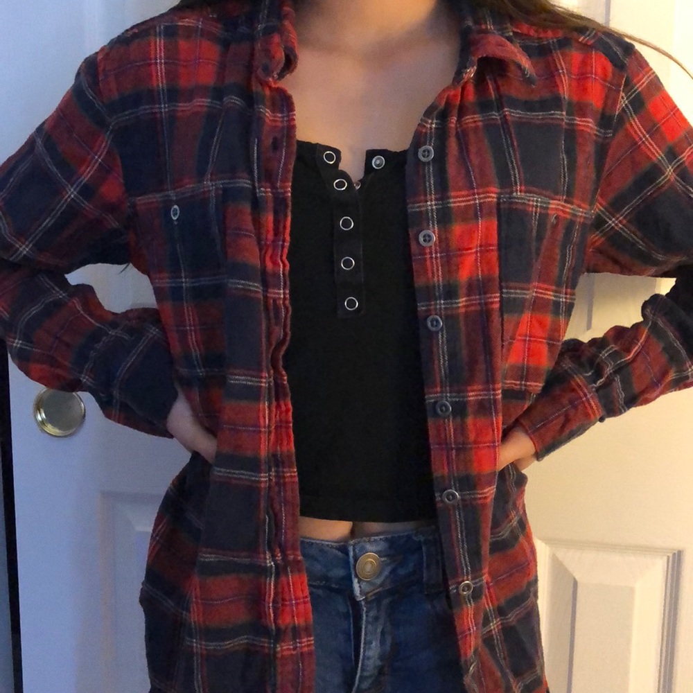 colored flannel